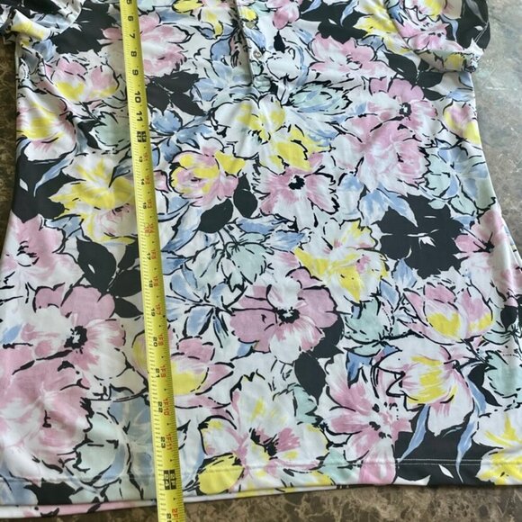 Ralph Lauren RLX Shirt Golf Tailored Fit Floral Sz M Wicking Tennis Golf Sport - Picture 4 of 16